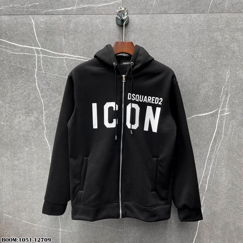 Áo nỉ hoodie thu đông DSQ2 ICON lên đồ bao có bồ. ảnh thật_1051