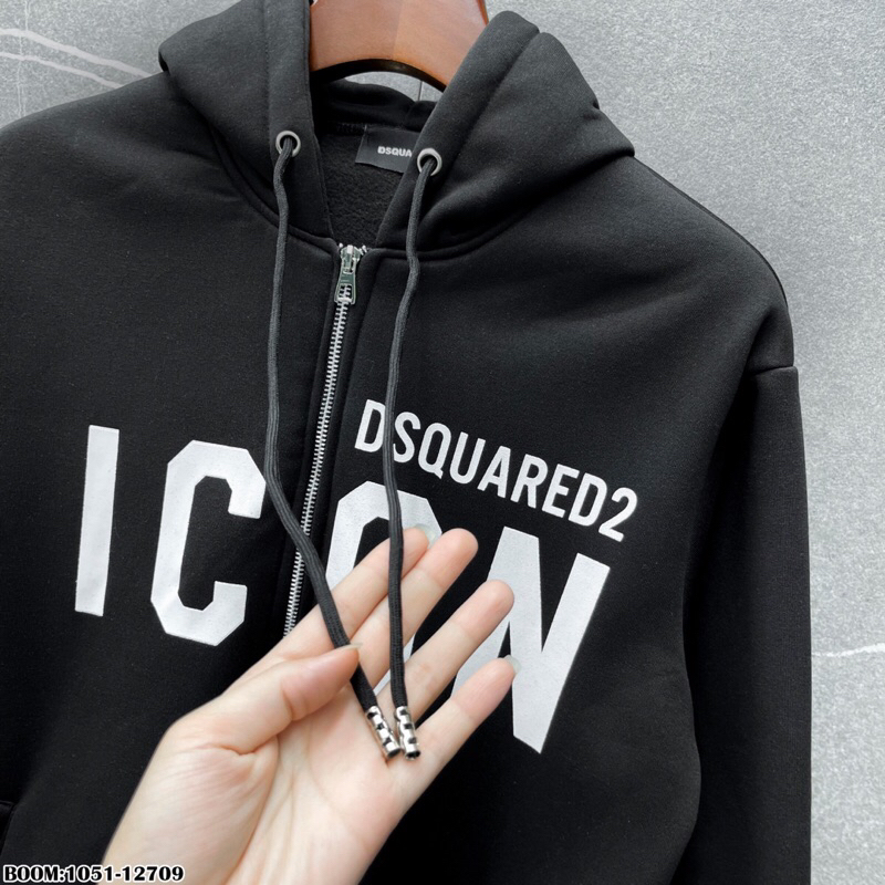 Áo nỉ hoodie thu đông DSQ2 ICON lên đồ bao có bồ. ảnh thật_1051