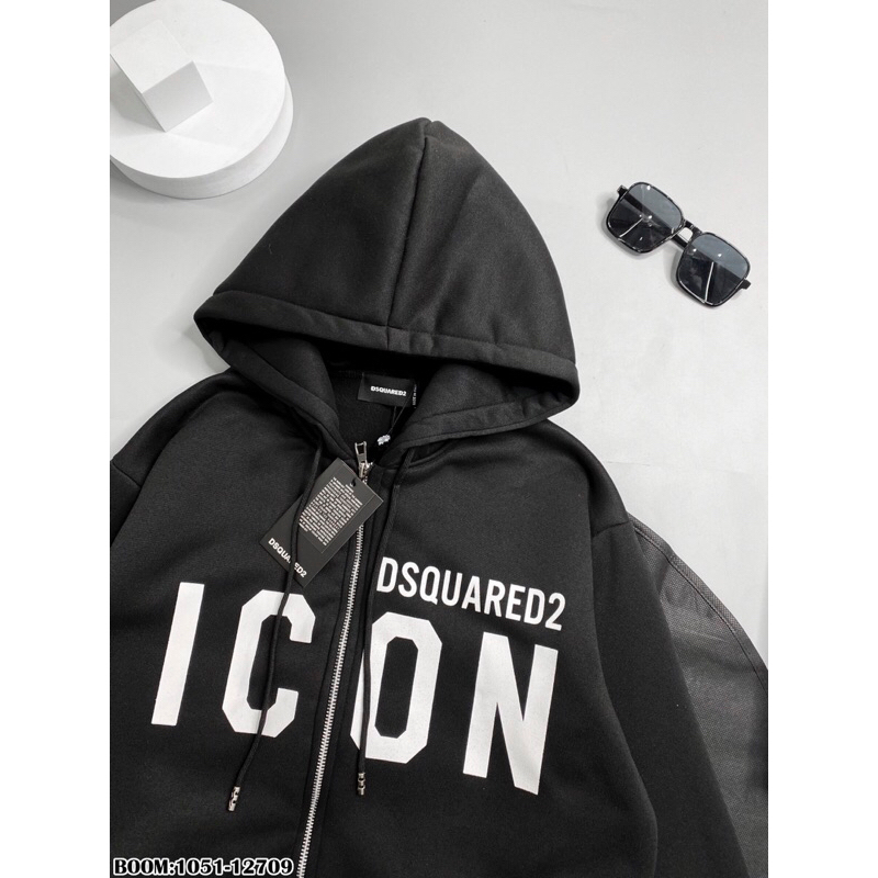 Áo nỉ hoodie thu đông DSQ2 ICON lên đồ bao có bồ. ảnh thật_1051