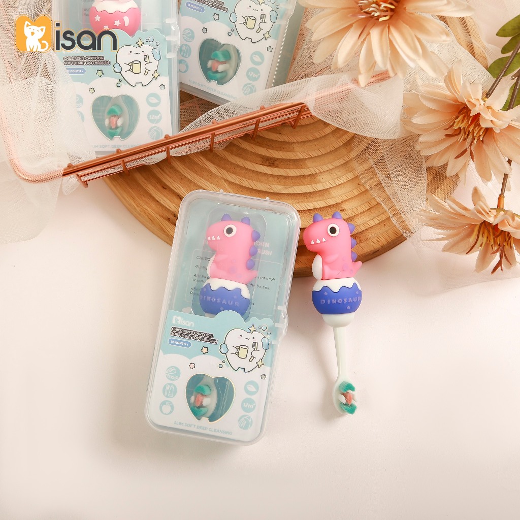 Bàn chải MISAN có hộp đựng cho bé nhiều mẫu phân màu bé trai, bé gái dẽ thương