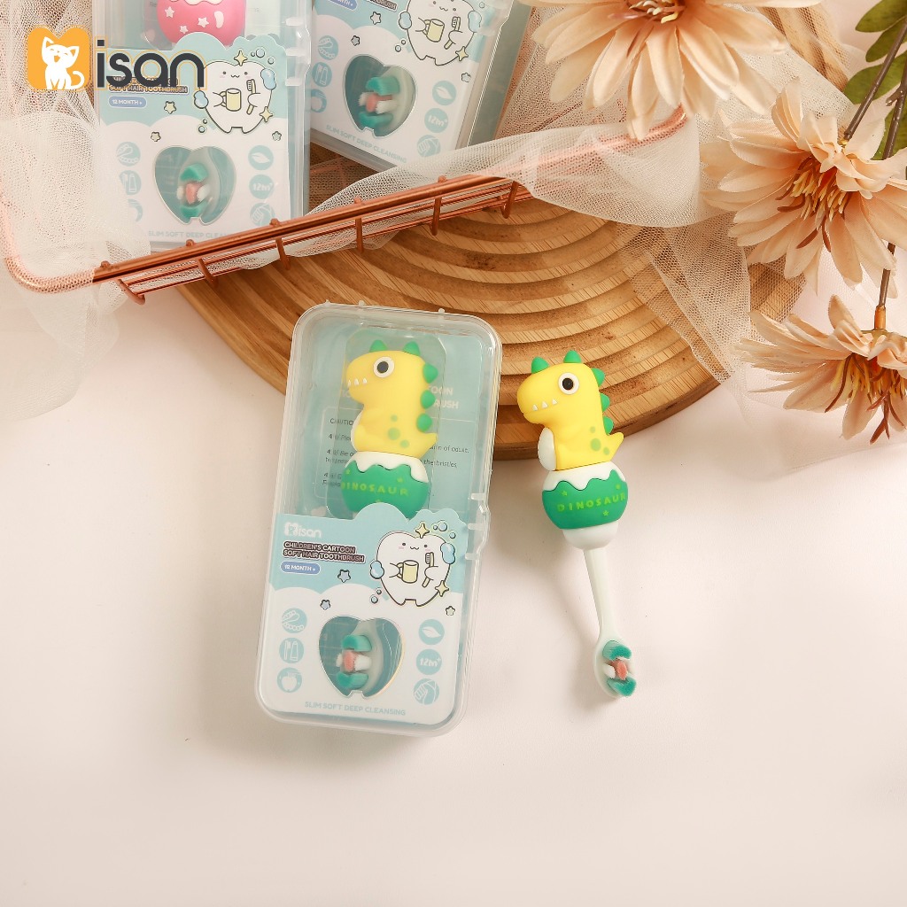 Bàn chải MISAN có hộp đựng cho bé nhiều mẫu phân màu bé trai, bé gái dẽ thương
