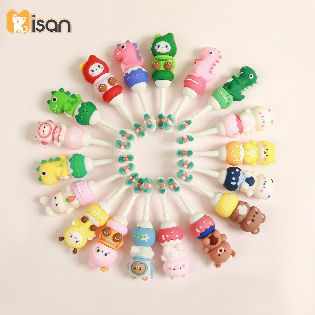 Bàn chải MISAN có hộp đựng cho bé nhiều mẫu phân màu bé trai, bé gái dẽ thương