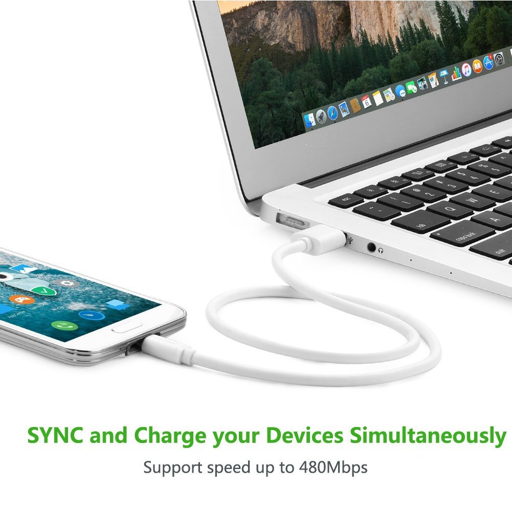 Dây Micro USB 2.0 sang USB 2.0 độ dài từ 0.25-3m UGREEN US125 10834 10838