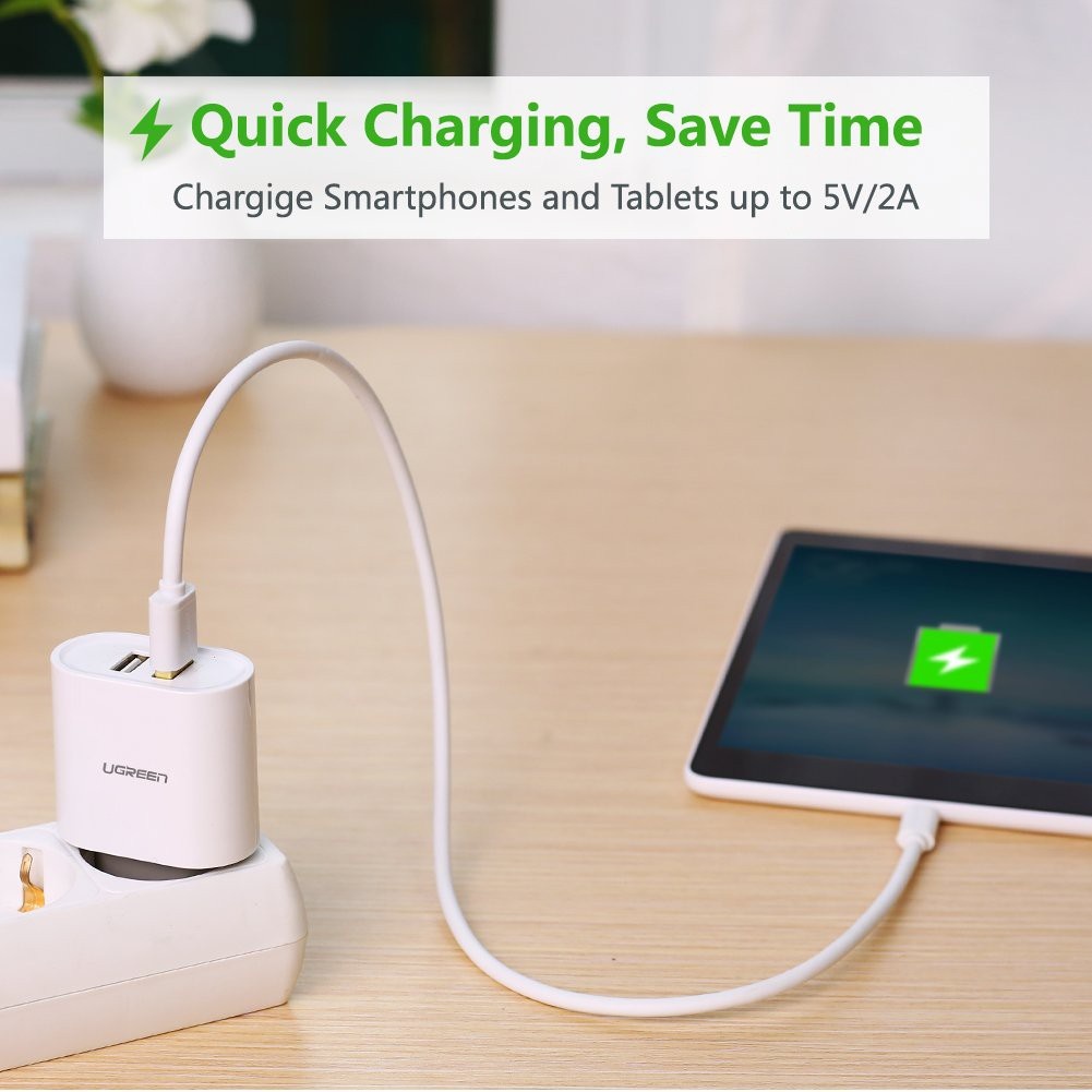 Dây Micro USB 2.0 sang USB 2.0 độ dài từ 0.25-3m UGREEN US125 10834 10838