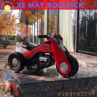 Xe Máy Điện 3 bánh Roll Rick Cho bé 2-7 tuổi- Xe Ba Bánh Dùng điện - xe điện trẻ em