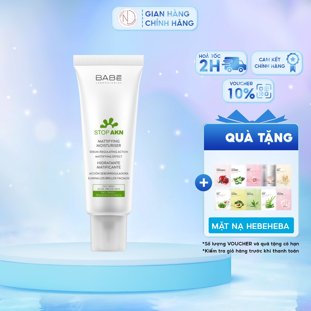 Kem Dưỡng Babe Mattifying Moisturiser 50ml