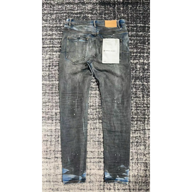 ⚜️Quần Jeans Purple neww 2023 𝐋𝐢𝐤𝐞𝐚𝐮𝐭𝐡 wash màu bẩn kèm vẩy sơn xịn xò