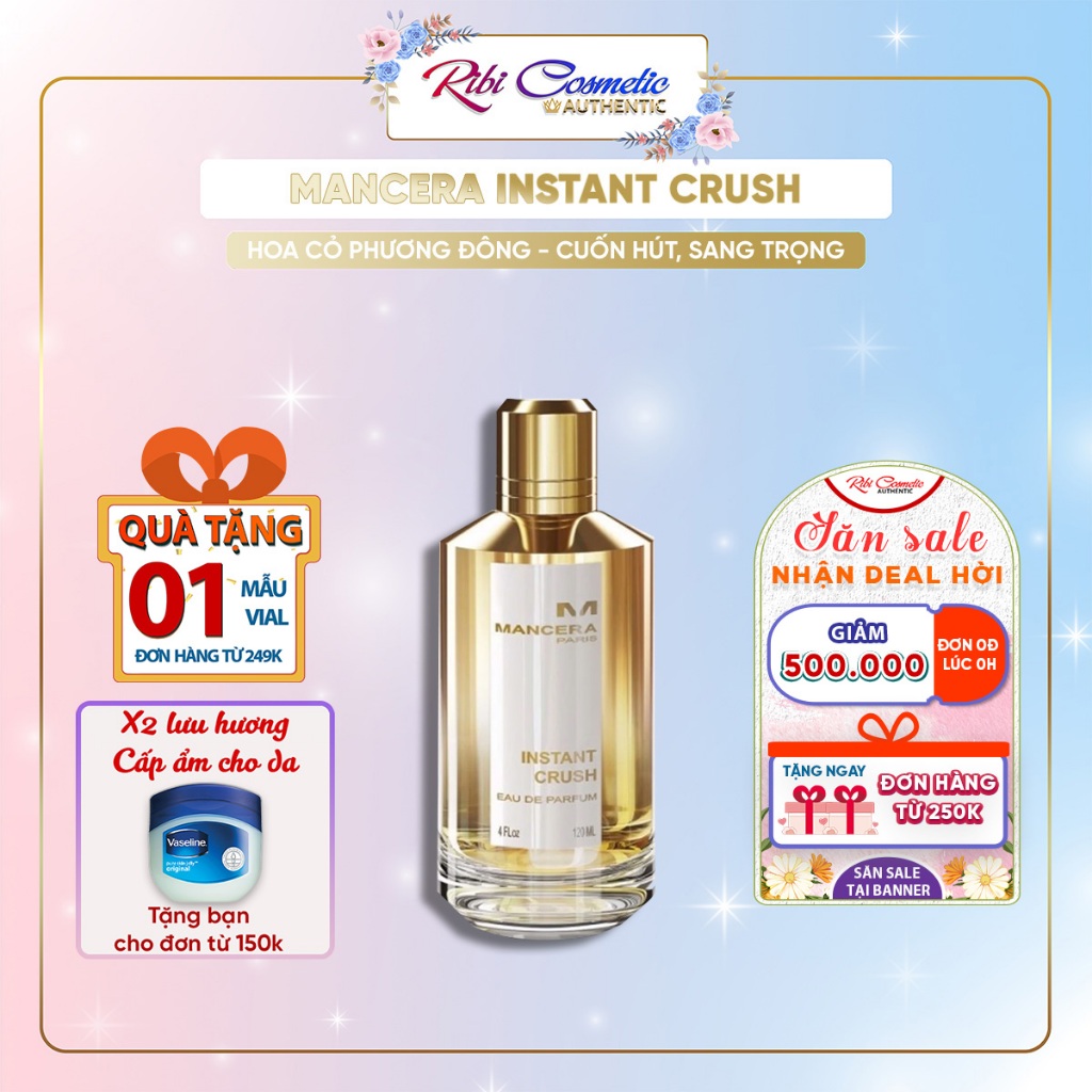 Nước Hoa Unisex Mancera Instant Crush - Thơm Hơn Crush Của Bạn, Mùi Hương Mang Phong Cách Mfk 540