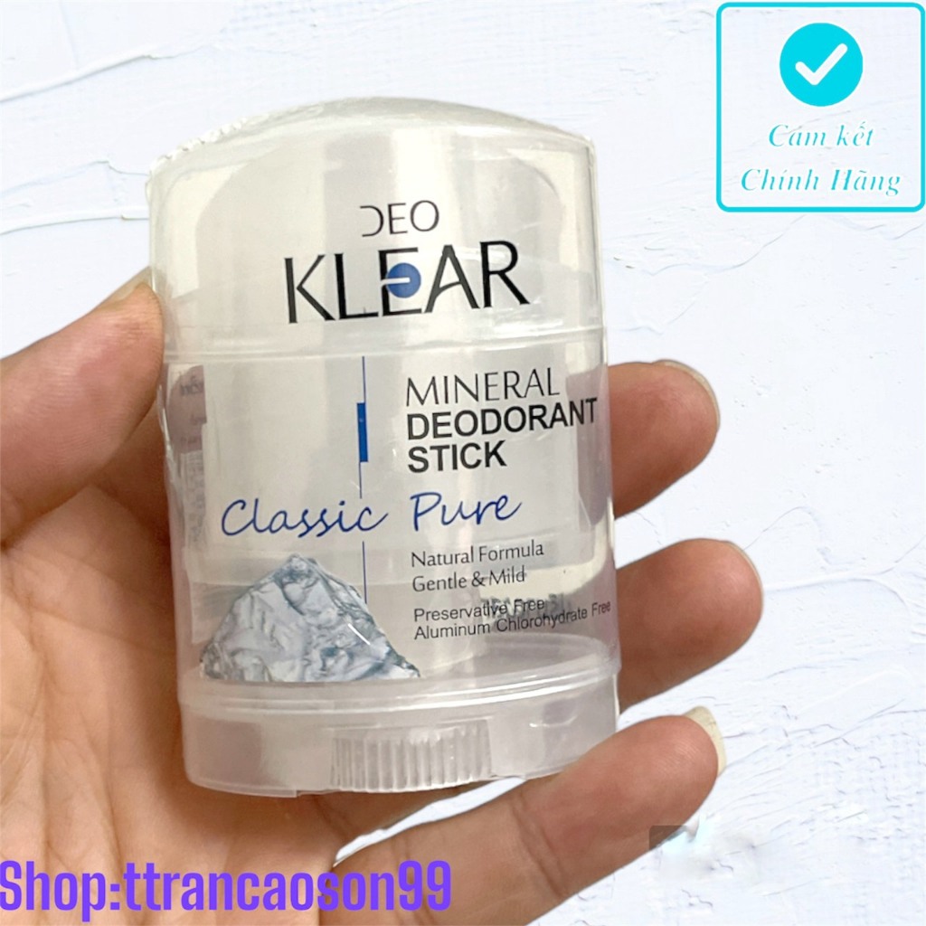 (Chính Hãng)Lăn khử mùi đá khoáng Deo KLEAR Thái Lan