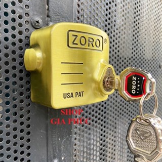 Ổ Khóa Chụp Pát Cửa Zoro Vàng Đồng - Chống Cắt Toàn Diện, Chìa Nhiều Rãnh Bi, Chống Đoản