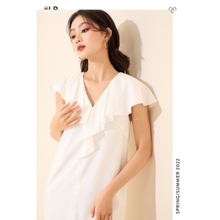 Đầm suông phối bèo cách điệu - Everluxe