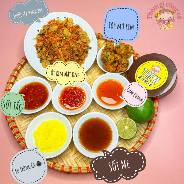 COMBO PHƠI SƯƠNG TRUYỀN THÔNG 200GR KÈM BƠ VÀ MUỐI TEP HÀNH PHI size lớn 4-5 người ăn- Thèm gì cũng có