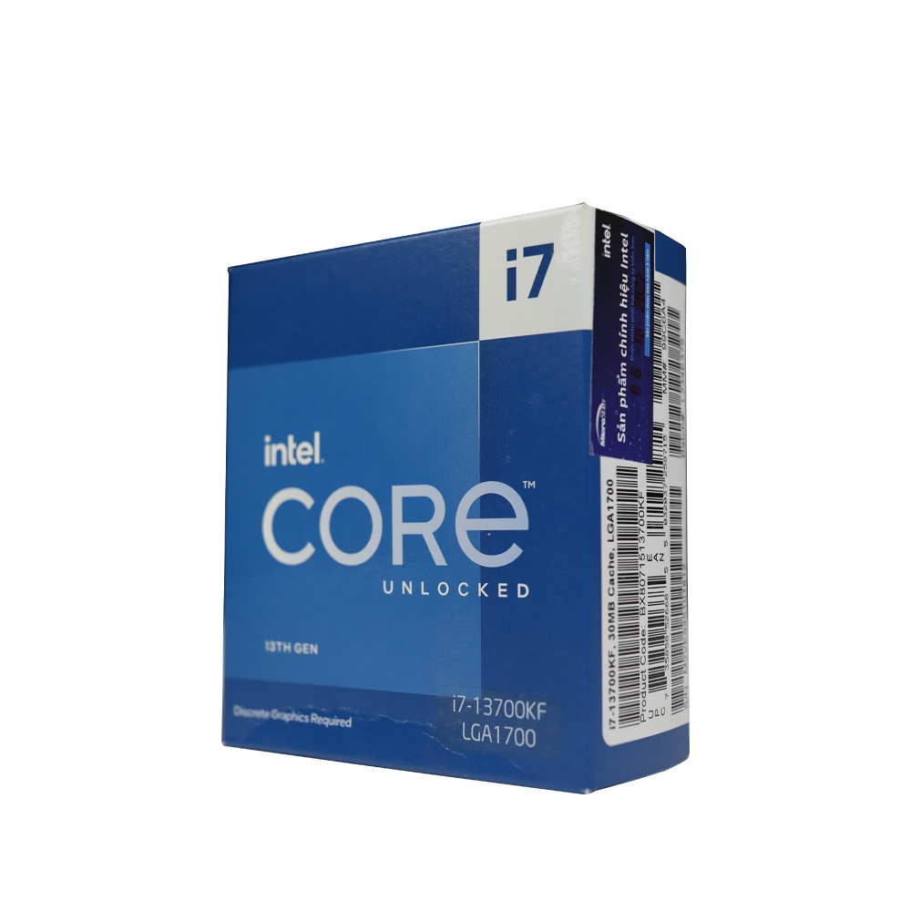 CPU INTEL CORE i7 13700, i7 13700F, i7 13700KF, i7 13700K BOX Công Ty bảo hành 36th