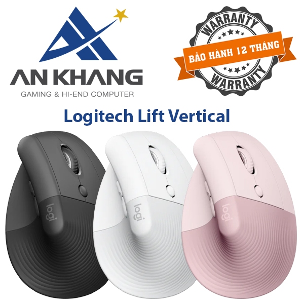 Chuột Logitech Lift Vertical - Hàng Chính Hãng