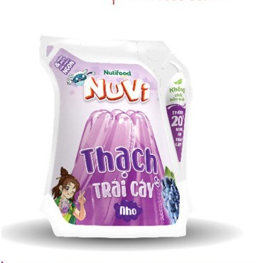 Túi nuvi Jelly 110ml trái cây thạch đào/ thạch nho