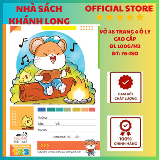 Vở Ô LY  123 (6 sao) 48trang 4ly Giấy Chống Lóa