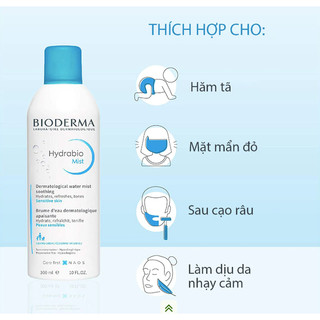 Xịt khoáng Bio Hydrabio Brume 300ml [Nika Cosmetics]