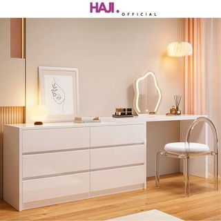 Tủ để đồ đa năng tích hợp bàn trang điểm bàn làm việc kiểu hàn thông minh thương hiệu HAJI - A305