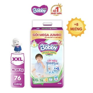 Tặng 8 miếng và khăn tắm...tả quần bobby xxl76 miếng.