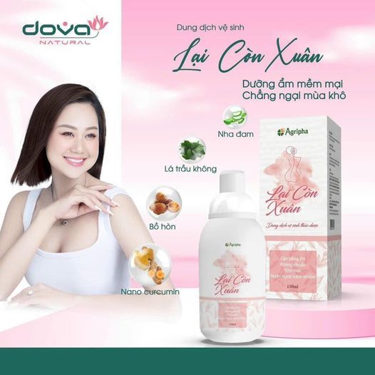 Dung dịch vệ sinh lại còn xuân dova hương thơm tự nhiên hàng chuẩn hàng cty