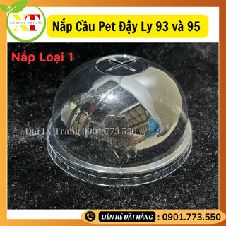 50 nắp cầu pet cao cấp đậy ly 360ml , 500ml , 600ml , 700ml