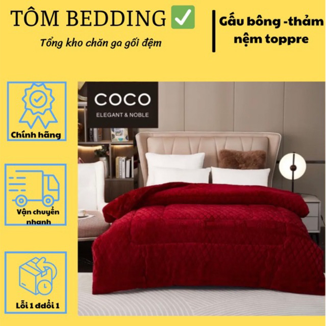 CHĂN LÔNG THỎ- COCO HÃNG - NHẬP KHẨU HÀNG CAO CẤP mẫu mới 2023 nặng 3,8k-4kg