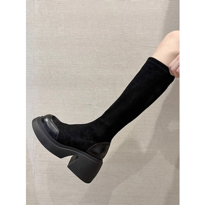 GIÀY BỐT ĐÙI DA LỘN ĐẾ CAO PHONG CÁCH