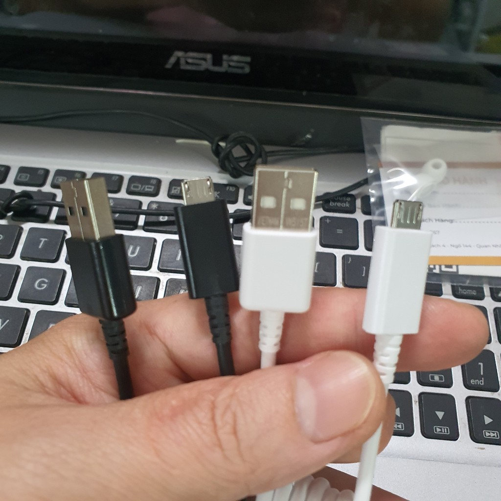Cáp Sạc Nhanh USB - Micro Chính Hãng Samsung, Dùng Cho J7, J7 Pime, J6, Note 5, A5, A7 2018, Loa, Tai Nghe...