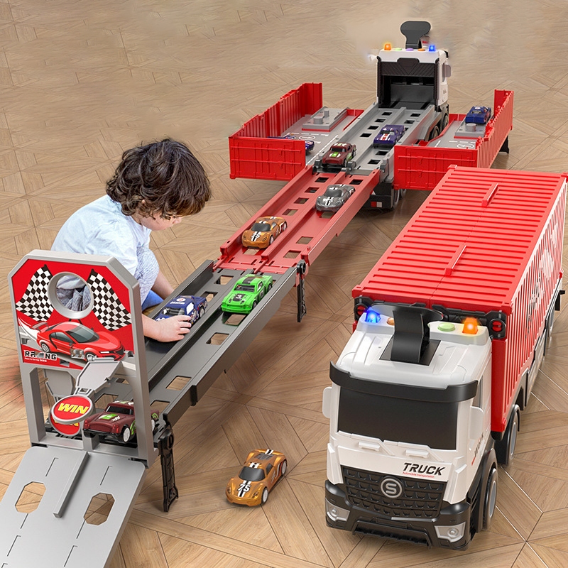 Xe Tải Biến Hình Thành Đường Trượt Dài 1.2m Và Bãi Đậu Xe