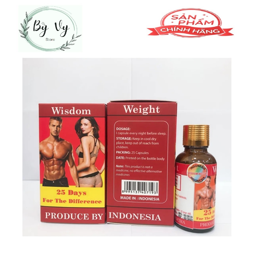 Vitamin Hỗ Trợ Tăng Cân và Cơ Bắp Wisdom Weight (Hộp 25 Viên)