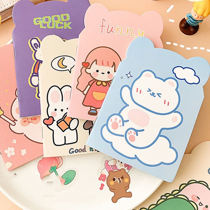 Sổ Mini 32 Trang Hình Gấu Cute Bìa xinh xắn dành cho học sinh