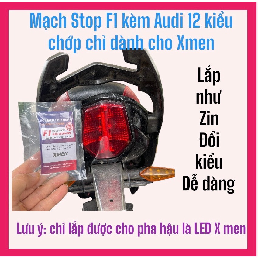 Mạch Nháy Hậu Xe Điện Stop F1 Và Audi 12 Chế Độ Nháy Cho Pha Hậu Led X Men