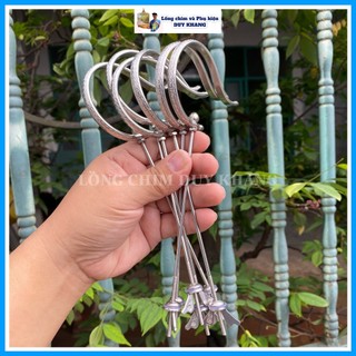 Móc lồng chim hút mật, khuyên chất inox tàu triện đồng xu - phụ kiện lồng chim Duy Khang