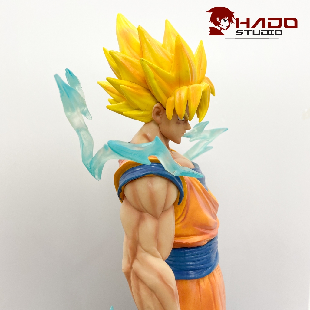 Mô hình Songoku, Siêu Saiyan cấp 3, 2 phiên bản trong Dragon ball, chiều cao 35cm