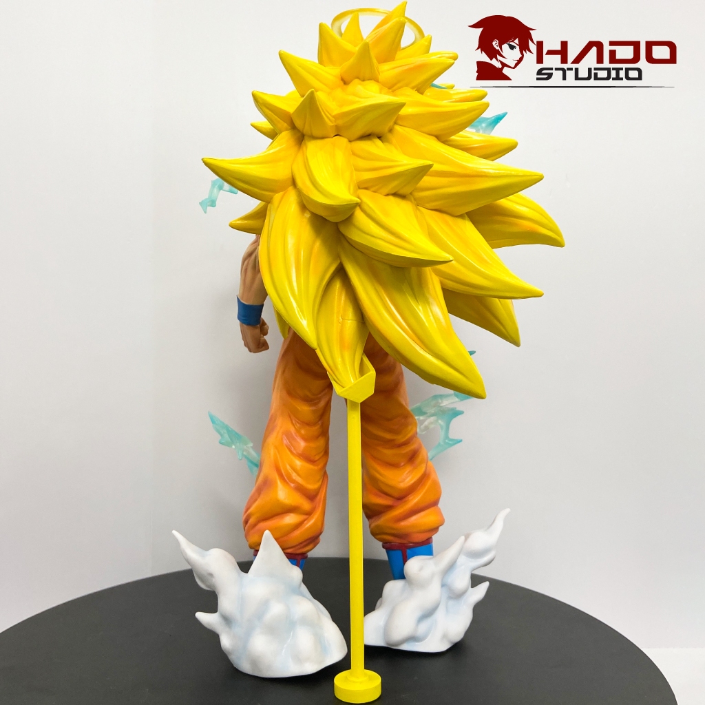 Mô hình Songoku, Siêu Saiyan cấp 3, 2 phiên bản trong Dragon ball, chiều cao 35cm