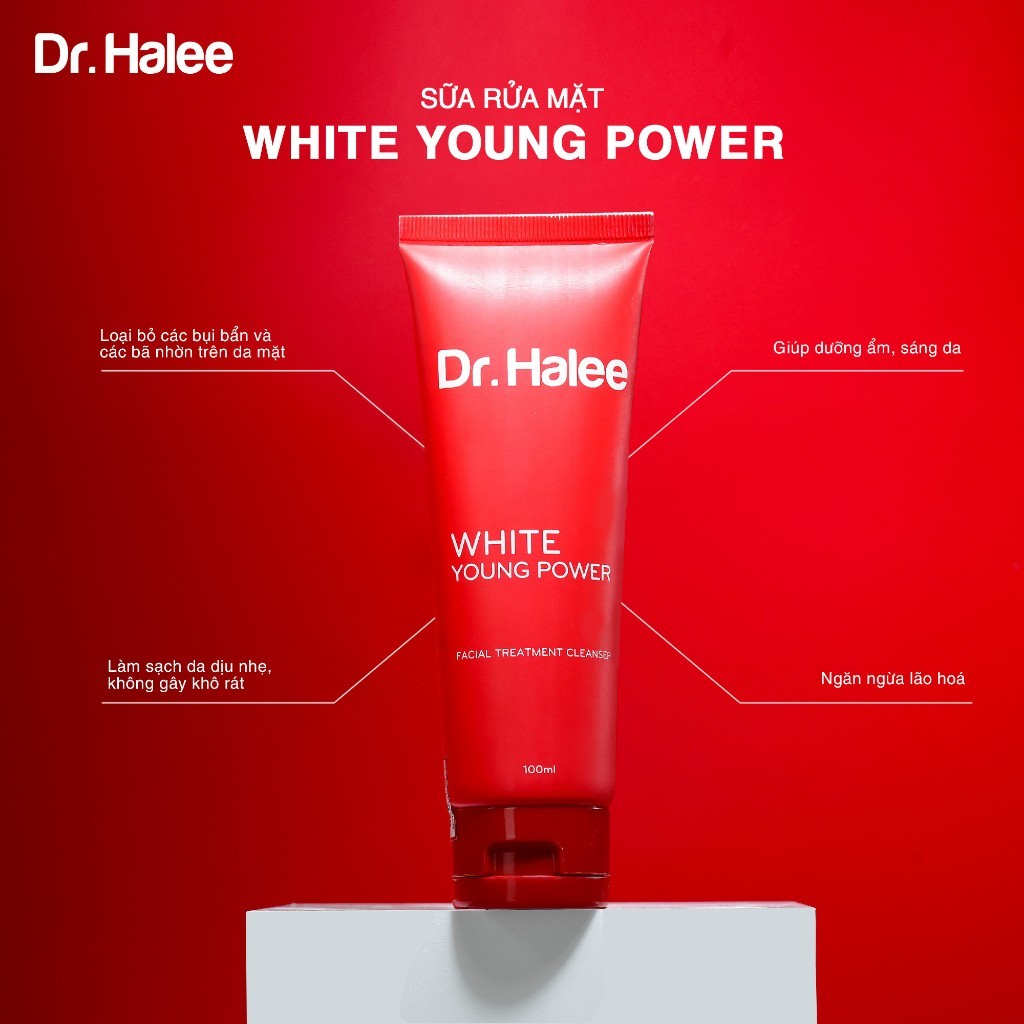 Sữa Rửa Mặt Dịu Nhẹ Lành Tính Ít Bọt Dr.Halee 100ml Dành Cho Da Dầu Mụn Nhạy Cảm