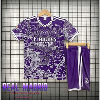 Bộ Đồ Đá Banh CLB Real Madrid Màu Tím
