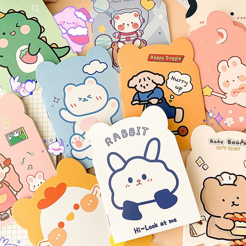Sổ Mini 32 Trang Hình Gấu Cute Bìa xinh xắn dành cho học sinh