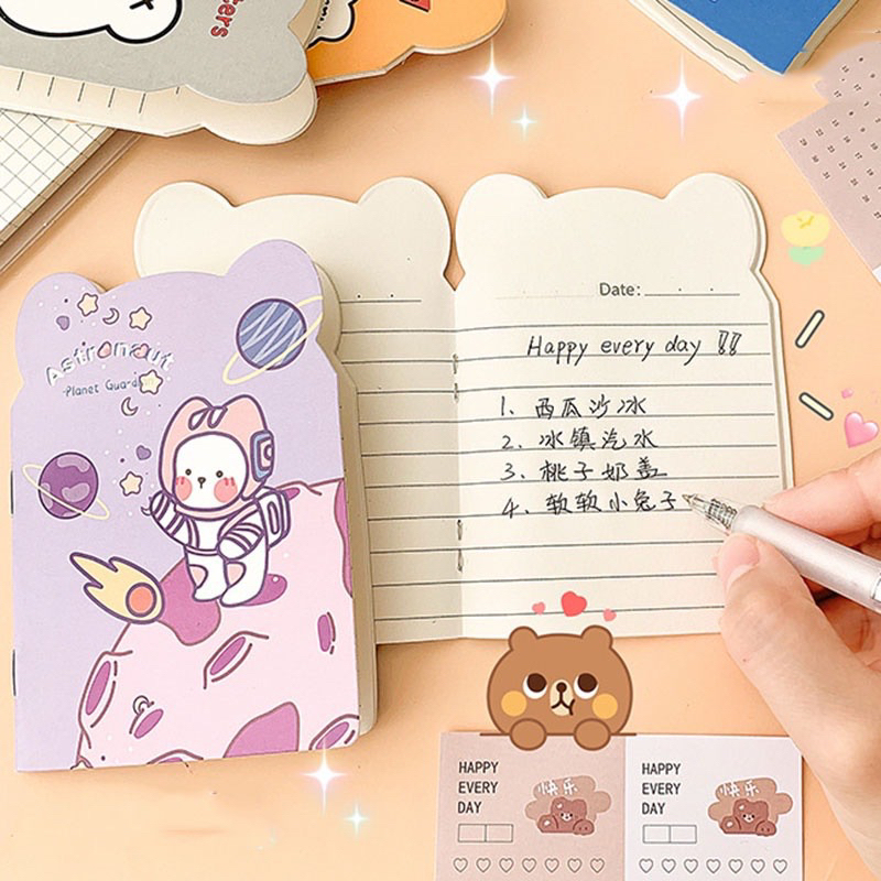 Sổ Mini 32 Trang Hình Gấu Cute Bìa xinh xắn dành cho học sinh