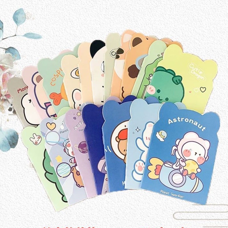 Sổ Mini 32 Trang Hình Gấu Cute Bìa xinh xắn dành cho học sinh