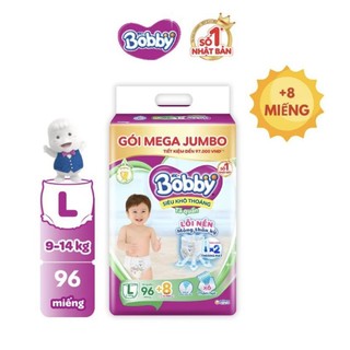 Tặng 8 miếng..Tả quần Bobby L96 miếng gạo non sẵn hàng giao ngay