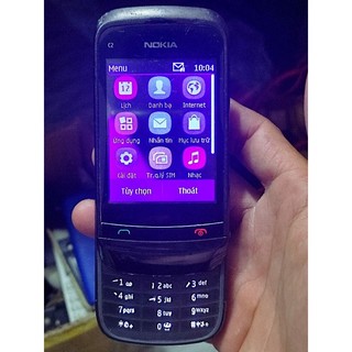 Điện thoại nokia C2-03 máy 2 sim nghe gọi xài full cảm ứng mượt màn ám xanh