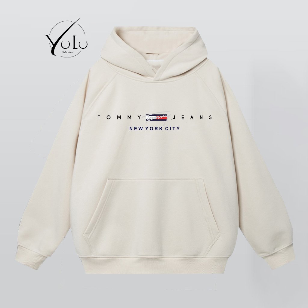 Áo Hoodie nỉ bông HD Tom.my Hilfiger form rộng Unisex dày dặn, ấm áp trendy 2023
