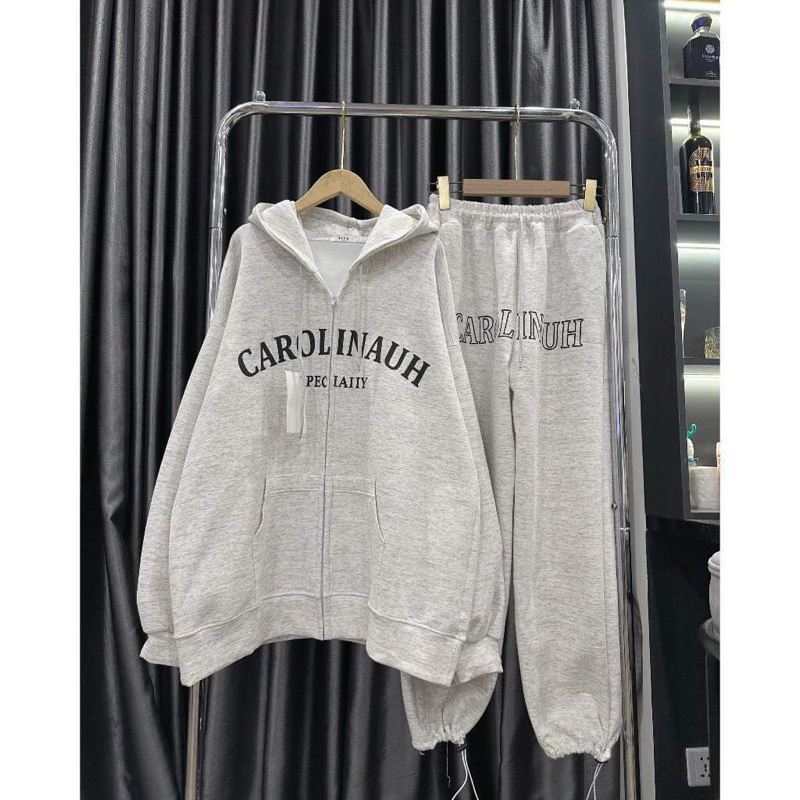 Bộ Khoác nỉ cotton Carol tay bồng H2B955