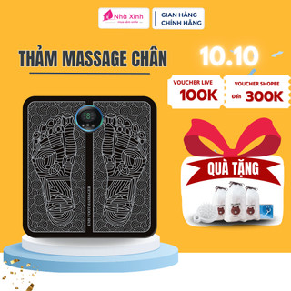 Thảm MASAGE chân bấm huyệt toàn thân, massage chân kèm 6 chế độ rung tùy chỉnh đả thông kinh mạch masage toàn thân _TMS8