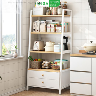 Kệ nhà bếp kệ lò vi sóng đa năng phong cách kiểu Hàn thương hiệu IGA - GM76