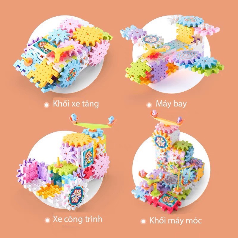 Đồ chơi lego bánh răng chuyển động 83-135-203 chi tiết cho bé