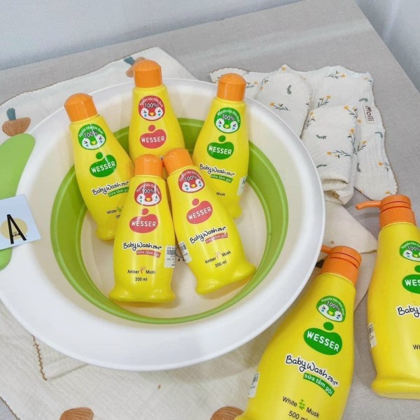 Sữa Tắm Gội Wesser 500ml Sữa Tắm Gội Toàn Thân Cho Bé Sơ Sinh