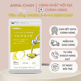 Viên uống bổ sung Omega 3-6-7-9 Seedcoms 90 ngày nội địa Nhật Bản