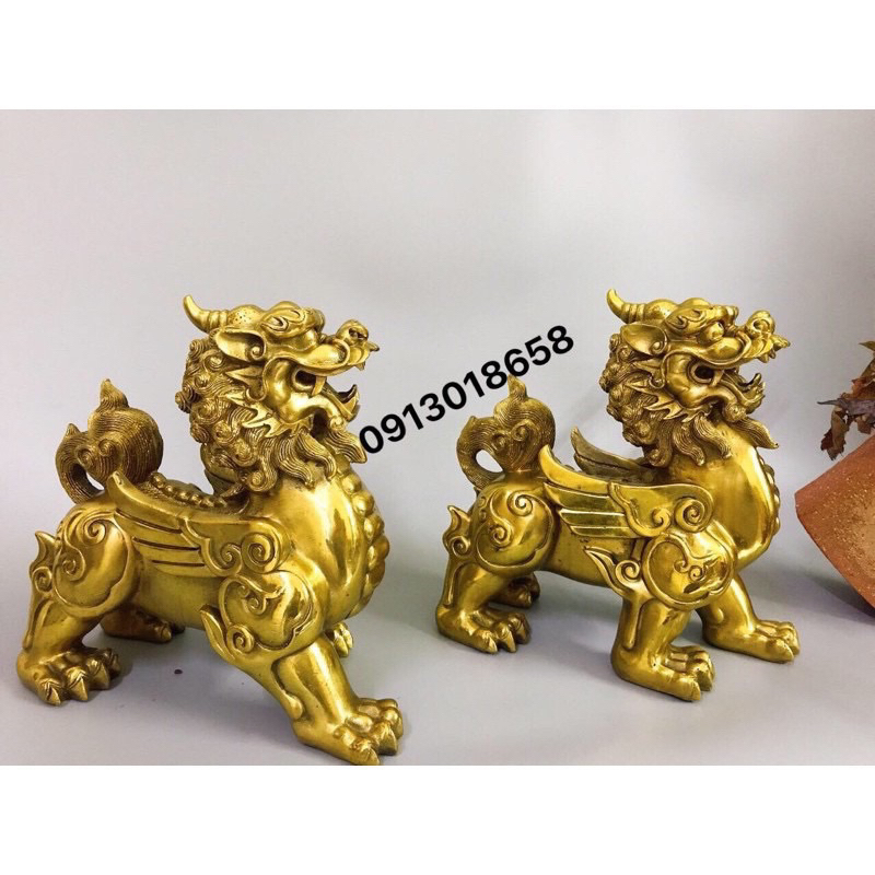 Cặp tỳ hưu đồng vàng, tỳ hưu cánh,tỳ hưu tài lộc.